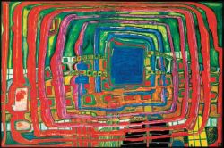 Peinture sur toile de Hundertwasser The I Still Do Not Know reproduction peinte à la main