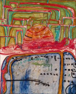 Peinture sur toile de Hundertwasser The Mosquee reproduction peinte à la main