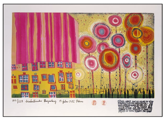 Hundertwasser The Trees Are The Flowers Of The Gods