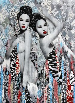 Peinture sur toile de Hush, Gogo reproduction peinte à la main