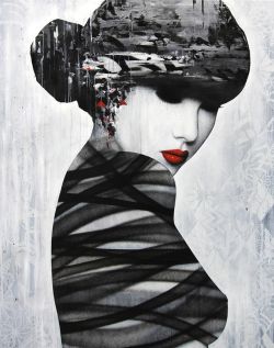 Peinture sur toile de Hush, Madame reproduction peinte à la main