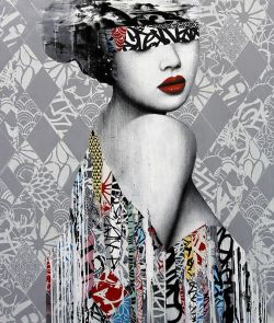Peinture sur toile de Hush, Modern Zara reproduction peinte à la main
