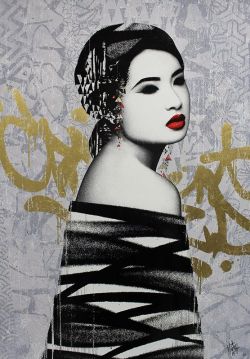 Peinture sur toile de Hush, Retroversion reproduction peinte à la main