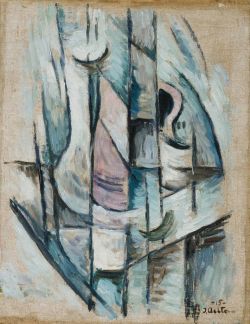 Ilmari Aalto, Cubist Still-Life - Cubist Composition, 1915 reproduction peinte à la main
