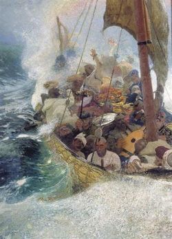 Ilya Repin Cossacks On The Black Sea reproduction peinte à la main