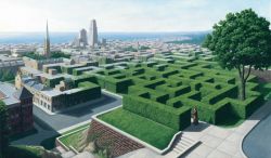 Peinture sur toile de Rob Gonsalves, Into The Labyrinth reproduction peinte à la main
