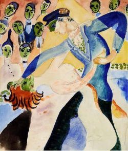 Isaac Grunewald The Apache Dance 1918 reproduction peinte à la main
