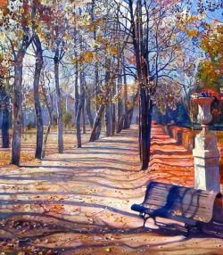 Isaak Brodsky Park In Autumn reproduction peinte à la main