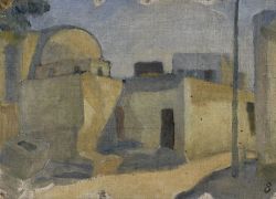 Ivan Aguéli, Egyptian Domed House, c.1914 reproduction peinte à la main