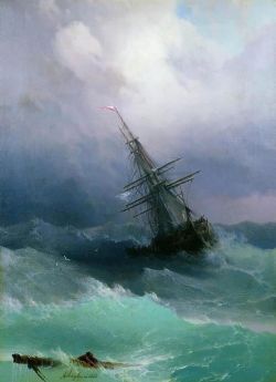 Ivan Aivazovsky Storm reproduction peinte à la main