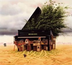 Peinture sur toile de Jacek Yerka - Piano Forte reproduction peinte à la main