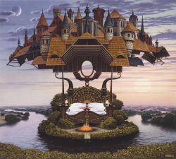 Peinture sur toile de Jacek Yerka Canopy reproduction peinte à la main