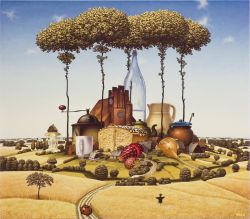 Peinture sur toile de Jacek Yerka Melt reproduction peinte à la main