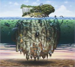Peinture sur toile de Jacek Yerka Wegener S Theory reproduction peinte à la main