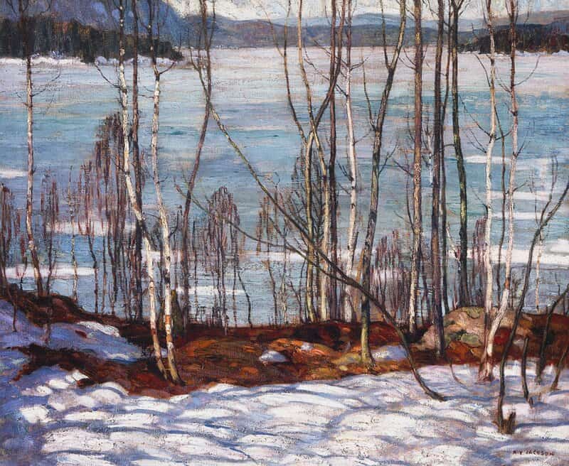 Jackson Frozen Lake Early Spring Algonquin Park 1914