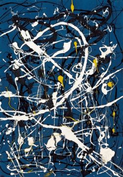 Peinture sur toile de Jackson Pollock Composition No 16 - 1948 reproduction peinte à la main