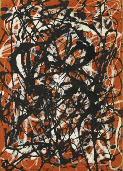Peinture sur toile de Jackson Pollock, Free Form - 1946 reproduction peinte à la main