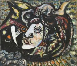 Peinture sur toile de Jackson Pollock Mask 1941 reproduction peinte à la main