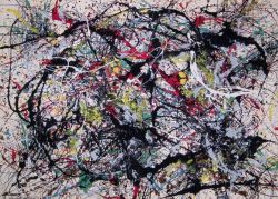 Peinture sur toile de Jackson Pollock Number 34 - 1949 reproduction peinte à la main