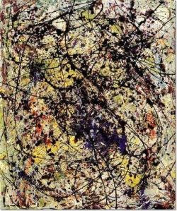 Peinture sur toile de Jackson Pollock Reflection Of The Big Dipper 1947 reproduction peinte à la main