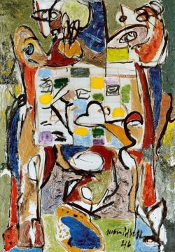 Peinture sur toile de Jackson Pollock The Tea Cup 1946 reproduction peinte à la main