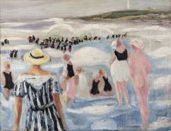 Peinture sur toile de Jacqueline Marval, Biarritz 2, c 1923 reproduction peinte à la main