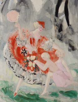 Peinture sur toile de Jacqueline Marval, Cendrillon 2 reproduction peinte à la main