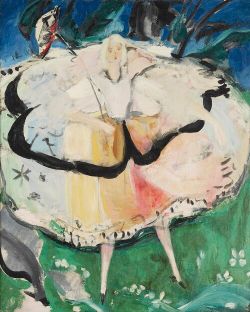 Peinture sur toile de Jacqueline Marval, Cendrillon 3 reproduction peinte à la main