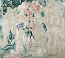 Peinture sur toile de Jacqueline Marval, Jardin de ma Voisine, 1923 reproduction peinte à la main