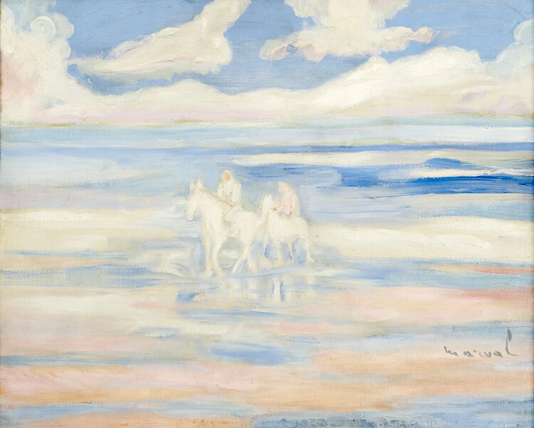Jacqueline Marval, La Baignade ou Chevaux sur la Plage, 1925