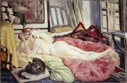 Peinture sur toile de Jacqueline Marval, La Bohémienne, 1921 reproduction peinte à la main