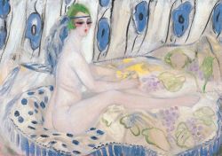 Peinture sur toile de Jacqueline Marval, La Petite Cleopatre, 1920 reproduction peinte à la main