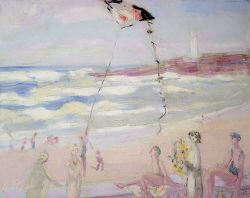 Peinture sur toile de Jacqueline Marval, Le Cerf-Volant, 1926 reproduction peinte à la main