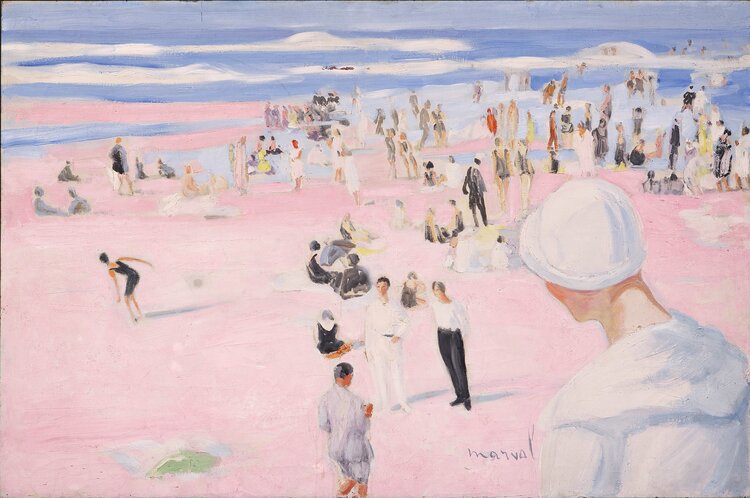Jacqueline Marval, Plage Rose, la Côte des Basques, c 1923