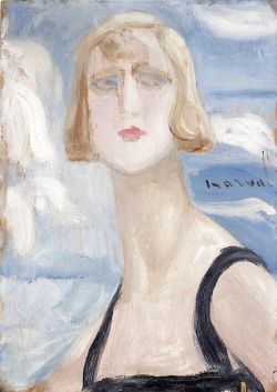 Peinture sur toile de Jacqueline Marval, Suzy Solidor, c 1925 reproduction peinte à la main