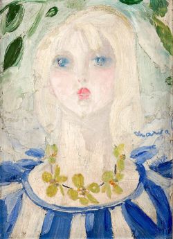 Peinture sur toile de Jacqueline Marval, Étude pour le Jardin de Cendrillon reproduction peinte à la main