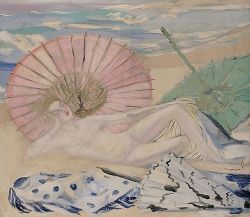 Peinture sur toile de Jacqueline Marval, Une Baigneuse Endormie, 1924 reproduction peinte à la main