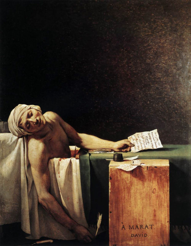 Jacques-louis David La Mort De Mara 165x128