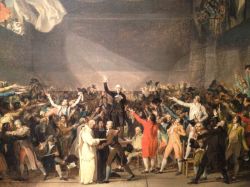 Peinture sur toile de Jacques-louis David, Le Serment Du Jeu De Paume reproduction peinte à la main