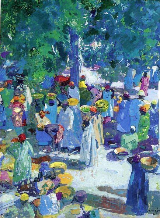Jacques Majorelle Sudanese Market Bamako - 1945