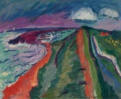 Jan Wiegers Ameland C.1930 reproduction peinte à la main