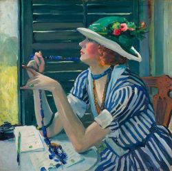 Jane Petersen The Answer - 1929 reproduction peinte à la main
