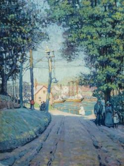 Jane Peterson Golden Glow - 1915 reproduction peinte à la main