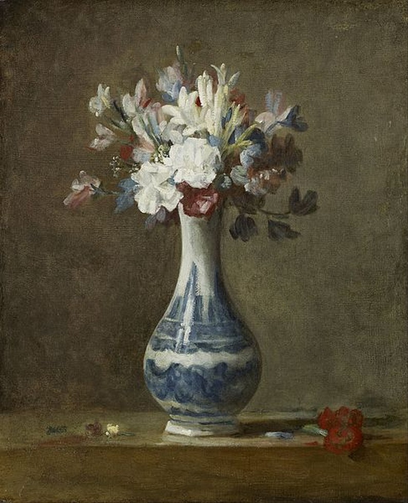 Jean-Baptiste-Siméon Chardin, A Vase of Flowers, 1750