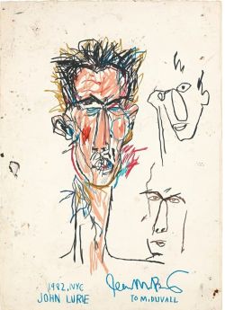 Peinture sur toile de Jean-michel Basquiat John Lurie 1982 reproduction peinte à la main