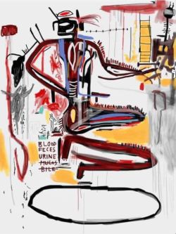 Peinture sur toile de Jean-michel Basquiat Pharynx 1985 reproduction peinte à la main