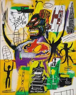 Peinture sur toile de Jean-michel Basquiat Pyro 1984 reproduction peinte à la main
