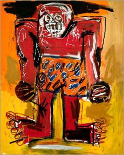Jean-michel Basquiat Sugar Ray Robinson reproduction peinte à la main