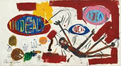 Peinture sur toile de Jean-michel Basquiat Victor - 1987 reproduction peinte à la main