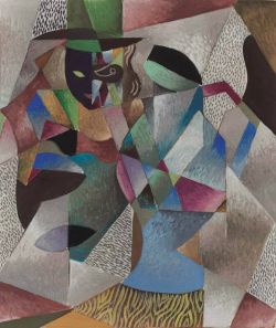 Peinture sur toile de Jean Metzinger Arlequin Au Chapeau reproduction peinte à la main